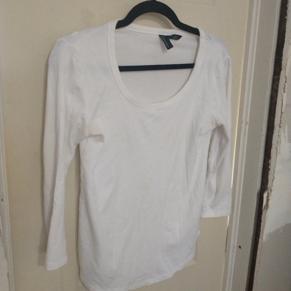 CYNTHIA ROWLEY White long sleeve top